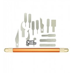 Скальпель со сменными лезвиями для снятия микросхем TE-01 (13 в 1)