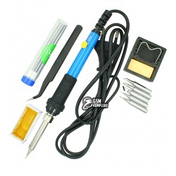 Набор для пайки HandsKit 936-S/Aneng Sl106 (паяльник 60Вт с регулировкой температуры + подставка + 5 наконечников + припой)