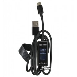 Кабель-тестер AV-Line, USB Type C - USB, 1 метр Кабель-тестер AV-Line, USB Type C - USB, 1 метр