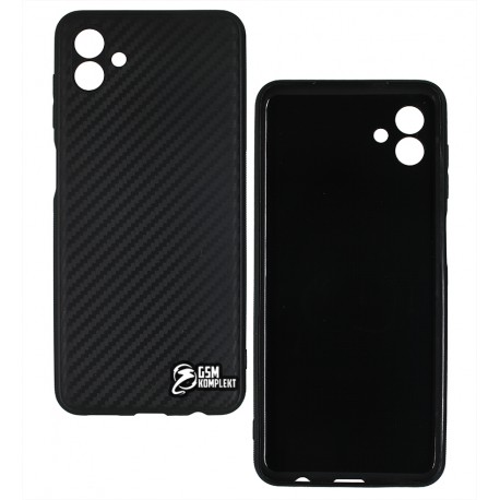 Чехол для Samsung A045 Galaxy A04, Carbon Edition, силиконовый, черный