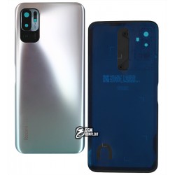 Задня панель корпуса для Xiaomi Redmi Note 10 5G, серебристая, с стеклом камеры, Graphite Gray