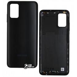 Задняя панель корпуса Samsung A037 Galaxy A03s, черная
