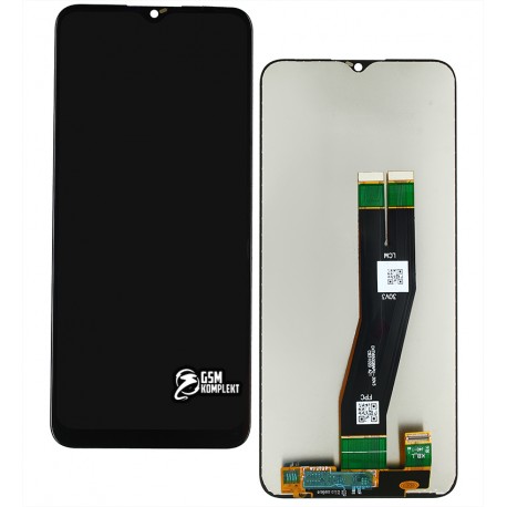 Дисплей для Samsung A037F Galaxy A03s, черный, Best copy, без рамки, копия с черным шлейфом, (160,5x72 mm)