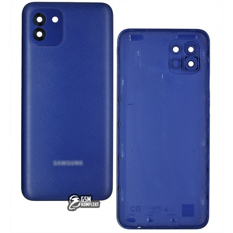 Задняя панель корпуса для Samsung A035 Galaxy A03, синяя