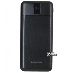 Power bank Borofone BJ20, 10000 mAh 2USB+Type-C+Micro-USB (Встроенные кабели|Micro-USB+Type-C+Lightning+USB), черный