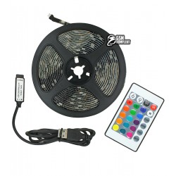 Светодиодная лента для фоновой подсветки ТВ HOCO RGB 4m USB cool LED color light strip, 20 RGB Mode, Remote с контроллером и блоком питания Светодиодная лента для фоновой подсветки ТВ HOCO RGB 4m USB cool LED color light strip, 20 RGB Mode, Remote с контроллером и блоком питания