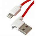 Кабель Lightning-USB, Hoco UPL11 L-Shape 1.2 метри, 2.1A, червоний