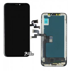 Дисплей для Apple iPhone X, черный, с рамкой, копия, (TFT), YOUDA Дисплей для Apple iPhone X, черный, с рамкой, копия, (TFT), YOUDA