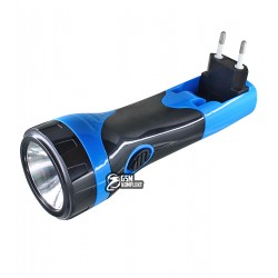 Ліхтарик Luxury 1031, 1W+9SMD, ЗУ 220V, вбудований акумулятор