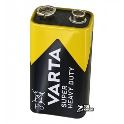 Батарейка Сольова VARTA Superlife 6F22, крона, Zinc-Carb, 1 штука Батарейка Сольова VARTA Superlife 6F22, крона, Zinc-Carb, 1 штука