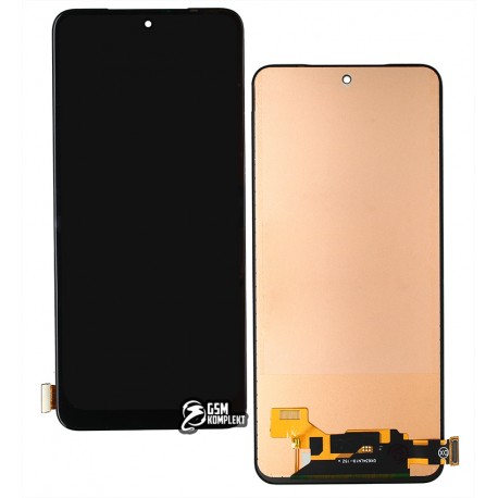 Дисплей для Xiaomi Redmi Note 10, Redmi Note 10S, черный, с сенсорным экраном, копия, (TFT), M2101K7AI, M2101K7AG