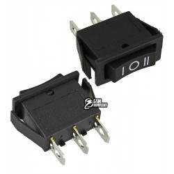 Переключатель клавишный KCD3-103, on-off-on, 3 положения 14*31 мм, 16A/250V Переключатель клавишный KCD3-103, on-off-on, 3 положения 14*31 мм, 16A/250V