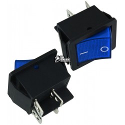 Вимикач клавішний IRS-201-1C синій, 4pin Вимикач клавішний IRS-201-1C синій, 4pin