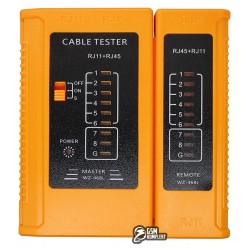 Тестер кабелю CT468, RJ45/RJ12, для витої пари Тестер кабелю CT468, RJ45/RJ12, для витої пари