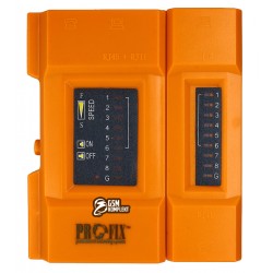 Тестер кабелю HS-668, RJ45/RJ12, для витої пари Тестер кабелю HS-668, RJ45/RJ12, для витої пари