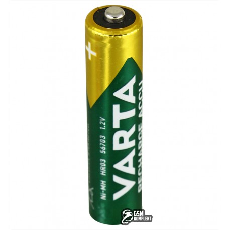 Аккумуляторная батарейка Varta Rechargable Accu AAA 800 мАч, 1 шт