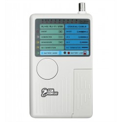 Тестер кабелю багатофункціональний. 4в1 (RJ-11, RJ-45, BNC, USB) Тестер кабелю багатофункціональний. 4в1 (RJ-11, RJ-45, BNC, USB)
