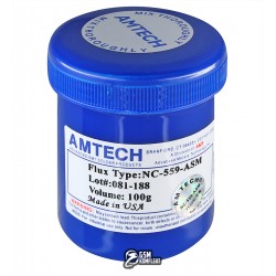 Флюс паста Hanwei NC-559-ASM 100грамм в банке, гель, аналог AMTECH Флюс паста Hanwei NC-559-ASM 100грамм в банке, гель, аналог AMTECH