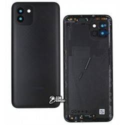 Задняя панель корпуса для Samsung A035 Galaxy A03, черная