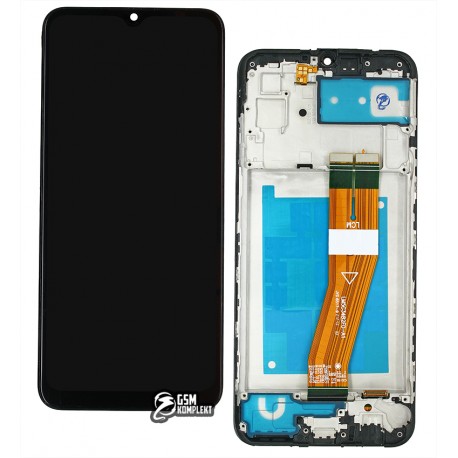 Дисплей для Samsung A035 Galaxy A03, черный, Best copy, с рамкой, копия