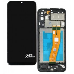 Дисплей для Samsung A042 Galaxy A04E (2022), чорний, з рамкою, High Copy Дисплей для Samsung A042 Galaxy A04E (2022), чорний, з рамкою, High Copy