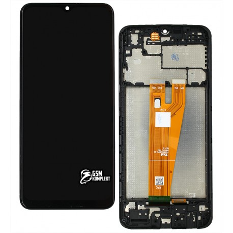 Дисплей для Samsung A045 Galaxy A04, черный, с рамкой, High Copy