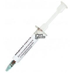 Медная паста для улучшения контакта в шприце, 20г,