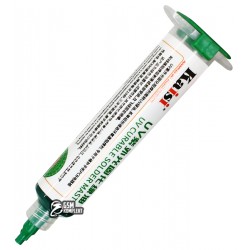 Ізоляційний лак Kaisi зелений у шприці 10ml (UV curable solder mask)