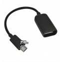 Переходник, OTG кабель, USB на micro-USB