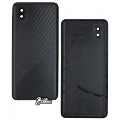 Задняя панель корпуса Samsung M013 Galaxy M01 Core, черная