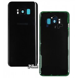 Задняя панель корпуса для Samsung G950F Galaxy S8, G950FD Galaxy S8, черная, со стеклом камеры, полная, Original (PRC), midnight black Задняя панель корпуса для Samsung G950F Galaxy S8, G950FD Galaxy S8, черная, со стеклом камеры, полная, Original (PRC), midnight black