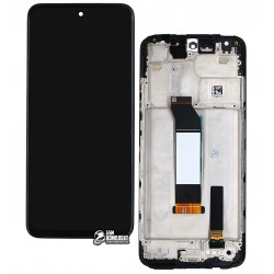 Дисплей для Xiaomi Poco M3 Pro 5G, Redmi Note 10 5G, черный, с рамкой, оригинал (PRC)