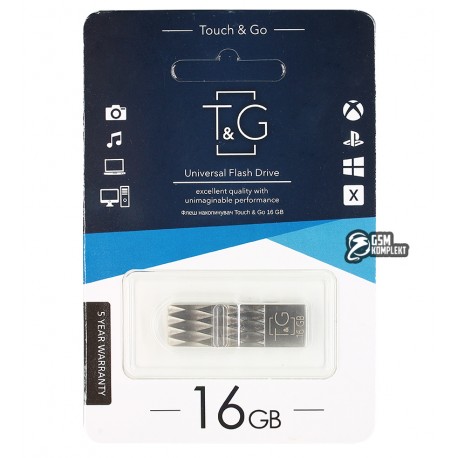 Флешка 16 Gb T&G USB Flash Disk metal 103