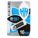 Флешка 16 Gb Hi-Rali USB Flash Disk, Shuttle чорна