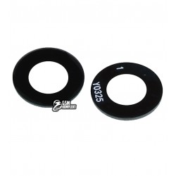 Скло камери для Samsung A045 Galaxy A04 (2022), чорне, без рамки, комплект 2 шт.