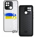 Чехол для Xiaomi Poco C40, Redmi 10C, Ladies Ukrainian Flag, пластик-силикон