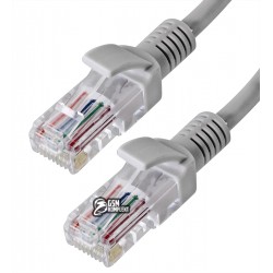 Патч-корд литий, 0.6м, 8Р8С- 8Р8С, UTP 4 пари, категорія. 5E, сірий