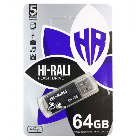 Флешка 64 Gb Hi-Rali Corsair USB Flash Disk, чорна