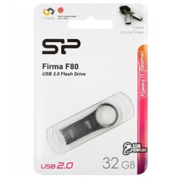 Флешка 32 Gb Silicon Power Firma F80, metal silver