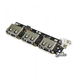 Модуль PowerBANK з трьома USB виходами 5V 2.4A, YN-957-KC