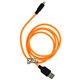 Кабель Lightning - USB, Hoco X21 Plus, 1м, 2.4А, пищевой силикон, сверхмягкий