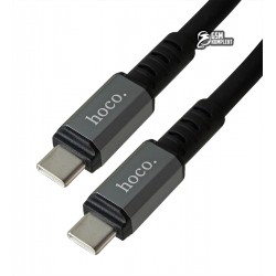 Кабель Type-C - Type-C, Hoco X85, 1м, 3А, 60W, силікон, чорний Кабель Type-C - Type-C, Hoco X85, 1м, 3А, 60W, силікон, чорний