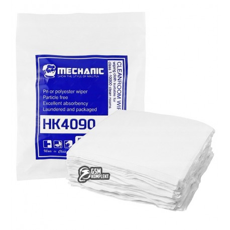 Салфетка из микрофибры Mechanic HK4090, для устранения пыли и отпечатков, 50 шт, 300*300 мм