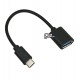 Кабель Type-C - USB гніздо, OTG, USB3.0, чорний