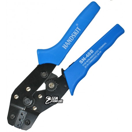 Кримпер HandsKit SN-48B для обжима неизолированных клемм и наконечников, 0,14-1,5мм²
