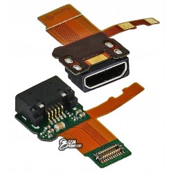 Шлейф для Sony F5121 Xperia X, F5122 Xperia X Dual, коннектора зарядки