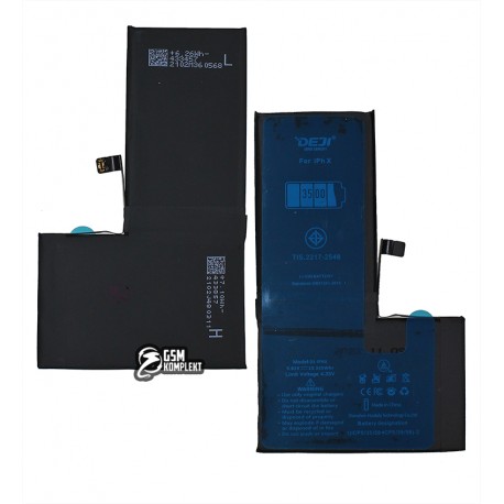 Аккумулятор Deji для Apple iPhone X, Li-ion, 3,81 B, 3500mAh, Original IC