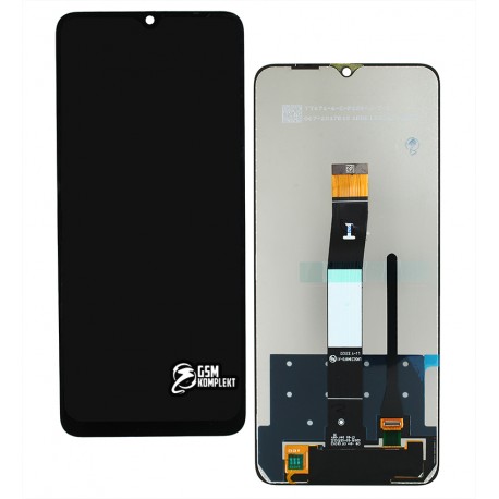 Дисплей для Xiaomi Redmi 12C, чорний, з тачскрином, High Copy