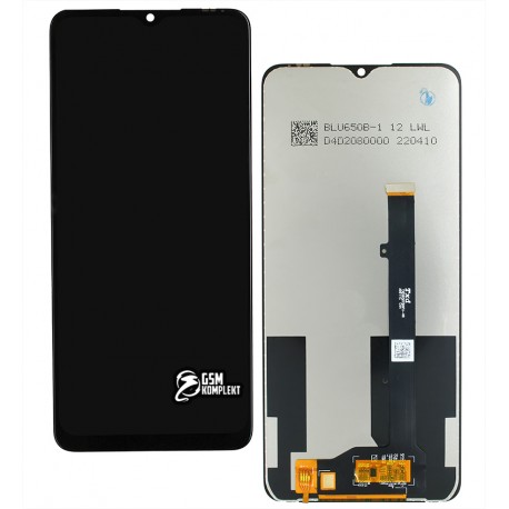 Дисплей для ZTE Blade A52, черный, с сенсорным экраном (дисплейный модуль)
