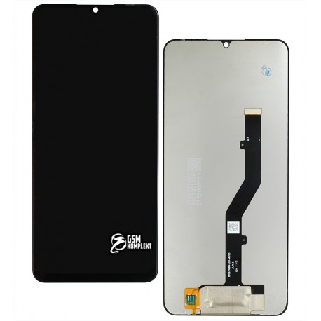Дисплей для ZTE Blade A72 (4G), черный, с сенсорным экраном (дисплейный модуль)